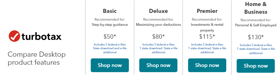 turbotax products